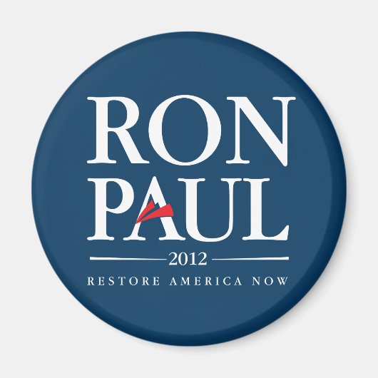 Ron Paul 2012 (blau) Magnet (Vorne)