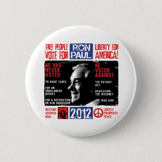 Ron Paul 2012 Button (Vorderseite)