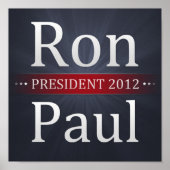 Ron Paul 2012 Campaign Poster (Vorne)