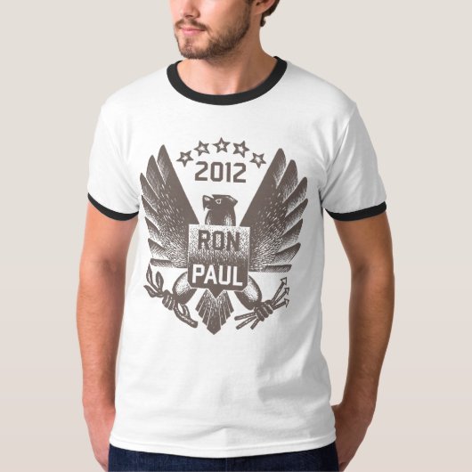 Ron Paul 2012 dunkelgraues Eagle T-Shirt (Vorderseite)