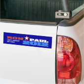 Ron Paul 2012 (Freiheit, Wohlstand und Frieden) Autoaufkleber (Auf Lkw)