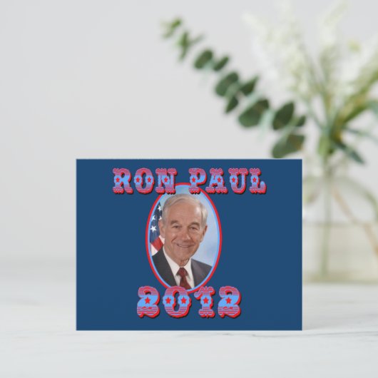 Ron Paul 2012 für Präsident USA Postkarte (Stehend Vorderseite)
