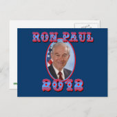 Ron Paul 2012 für Präsident USA Postkarte (Vorne/Hinten)