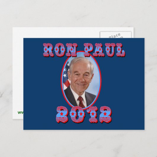 Ron Paul 2012 für Präsident USA Postkarte (Vorne/Hinten)