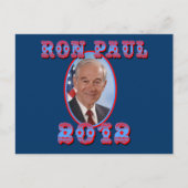 Ron Paul 2012 für Präsident USA Postkarte (Vorderseite)