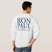 Ron Paul 2012 kundengerechtes Shirt (Schwarz voll)