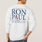 Ron Paul 2012 kundengerechtes Shirt (Rückseite)