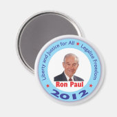 Ron Paul 2012 Magnet (Vorderseite/Rückseite)