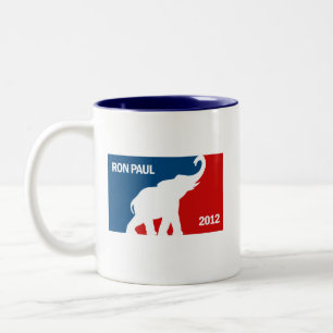 RON PAUL 2012 PRO ZWEIFARBIGE TASSE