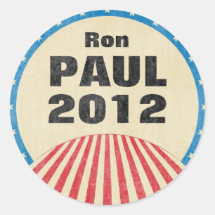Ron Paul 2012 Round Stickers