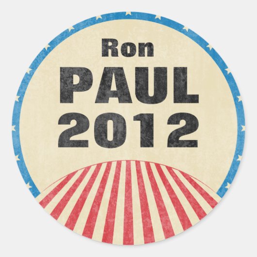 Ron Paul 2012 Round Stickers (Vorderseite)