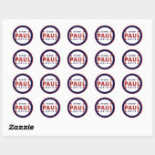 Ron Paul 2012 Runder Aufkleber (Blatt)