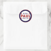 Ron Paul 2012 Runder Aufkleber (Tasche)