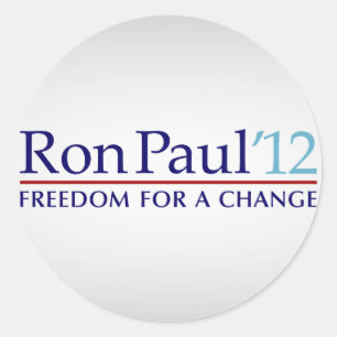 Ron Paul 2012 Runder Aufkleber