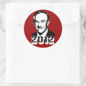 Ron Paul 2012 Runder Aufkleber (Tasche)