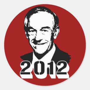Ron Paul 2012 Runder Aufkleber