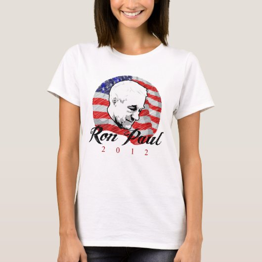 Ron Paul 2012 Sketch Design T-Shirt (Vorderseite)