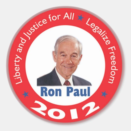 Ron Paul 2012 Sticker (Vorderseite)