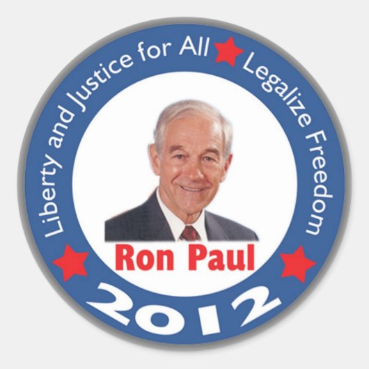 Ron Paul 2012 Sticker (Vorderseite)