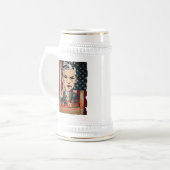 RON PAUL 2012 UMDREHUNGS-BIER STEIN BIERGLAS (Vorderseite Links)