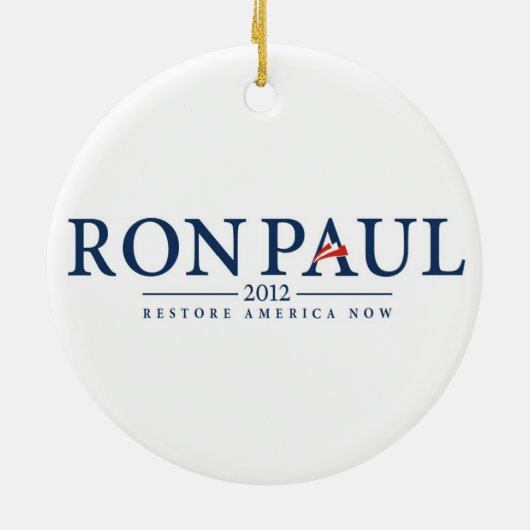 ron paul 2012 usa Präsident Wahllogo Politik Keramikornament (Hinten)