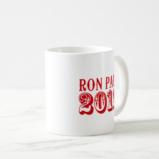 RON PAUL 2012 (Western) Kaffeetasse (VorderseiteRechts)