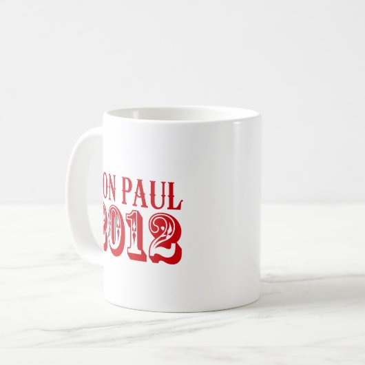 RON PAUL 2012 (Western) Kaffeetasse (Vorderseite Links)