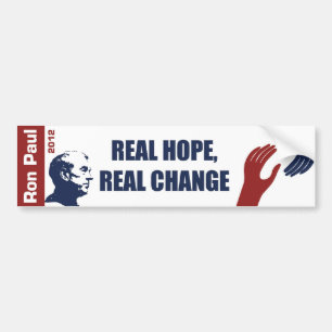 Ron Paul 2012: Wirkliche Hoffnung, wirkliche Autoaufkleber