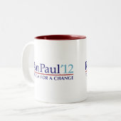 Ron Paul 2012 Zweifarbige Tasse (Vorderseite Links)