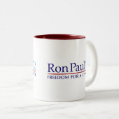 Ron Paul 2012 Zweifarbige Tasse (VorderseiteRechts)
