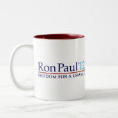 Ron Paul 2012 Zweifarbige Tasse (Links)