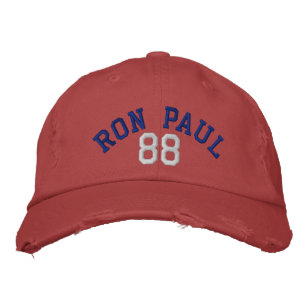 RON PAUL '88 VINTAG gestörtes Chino Twill Cap Bestickte Kappe