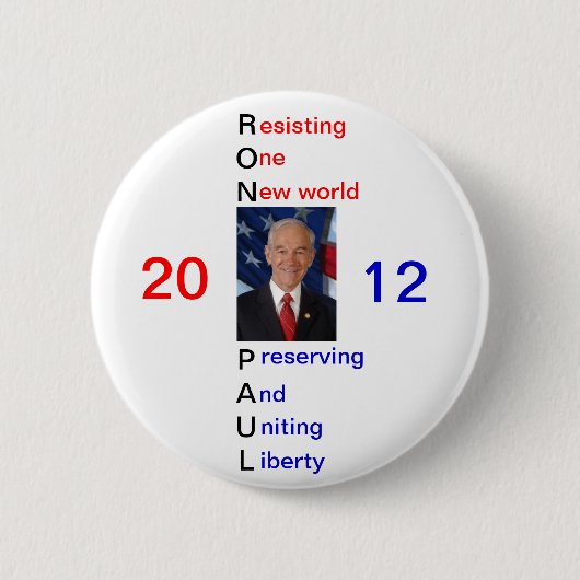 Ron Paul Anhänger-Button 2012 Button (Vorderseite)