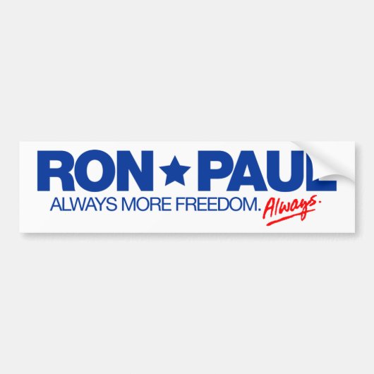 Ron Paul Autoaufkleber (Vorne)