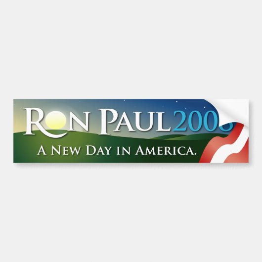 Ron Paul Autoaufkleber 2008 (Vorne)