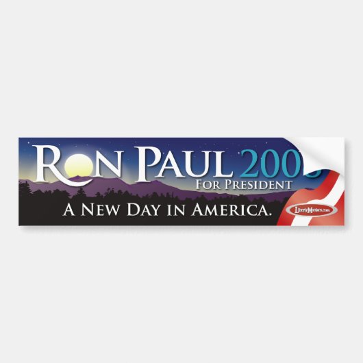 Ron Paul Autoaufkleber 2008 (Vorne)