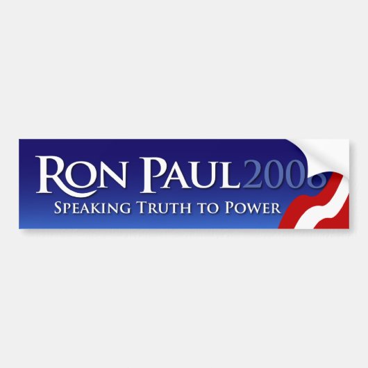 Ron Paul Autoaufkleber 2008 (Vorne)