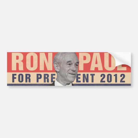 Ron Paul Autoaufkleber 2012 (Vorne)