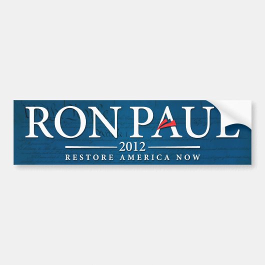 Ron Paul Autoaufkleber 2012 (Vorne)