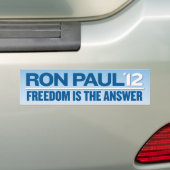 Ron Paul Autoaufkleber 2012 (Auf Auto)