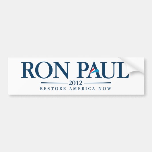 Ron Paul Autoaufkleber 2012 (Vorne)