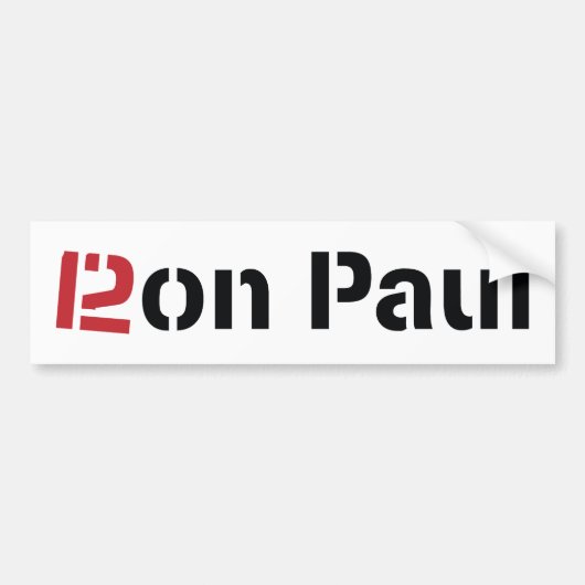 Ron Paul Autoaufkleber 2012 (Vorne)