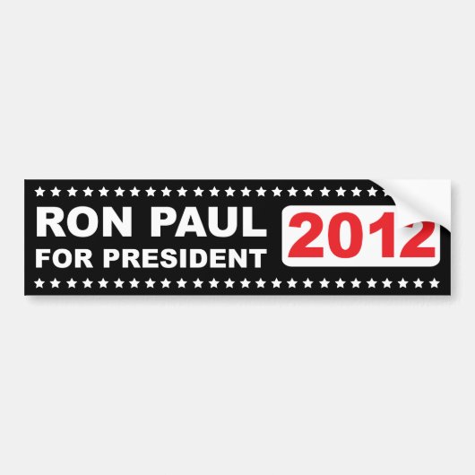 Ron Paul Autoaufkleber 2012 (Vorne)