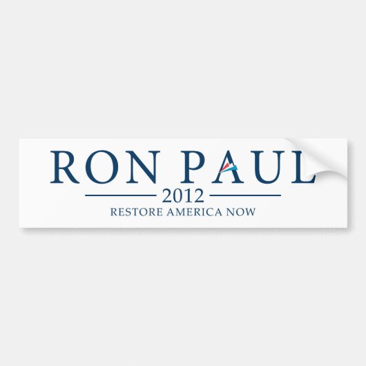 Ron Paul Autoaufkleber 2012 (Vorne)