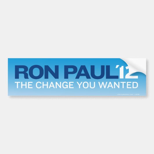 Ron Paul Autoaufkleber 2012 (Vorne)
