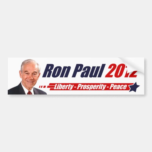 Ron Paul Autoaufkleber 2012 (Vorne)