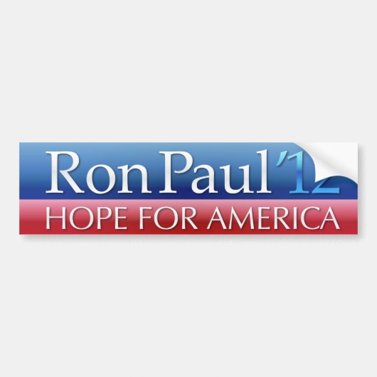 Ron Paul Autoaufkleber 2012 (Vorne)