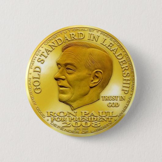 Ron Paul "Banned" Gold Liberty Dollar... Button! Button (Vorderseite)