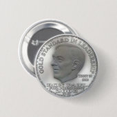 Ron Paul "Banned" Silver Liberty Dollar... Button! Button (Vorne & Hinten)