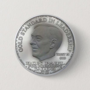 Ron Paul "Banned" Silver Liberty Dollar... Button! Button